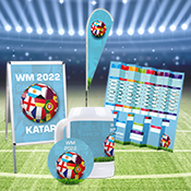Designvorlagen zur Fußball-WM 2022
