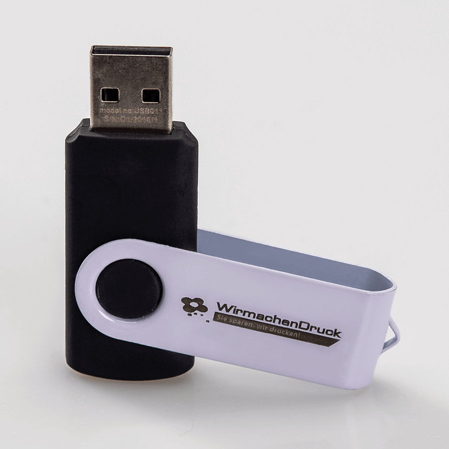 Weißer USB-Stick