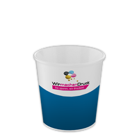 Bio Becher einwandig 100ml, 4/0-farbig (CMYK)