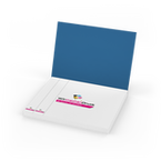 Haftnotizen-Set 50 Blatt mit Papiermarkern und bedruckten Inhalt im Softcover-Kartonumschlag farbig bedruckt