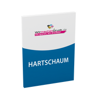 Hartschaumplatte DIN A2 hoch (42,0 x 59,4cm), 4/0-farbig bedruckt