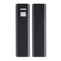 Powerbank aus Aluminium, Schwarz