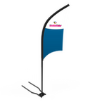 Snowflag Konkav mit Autofuß