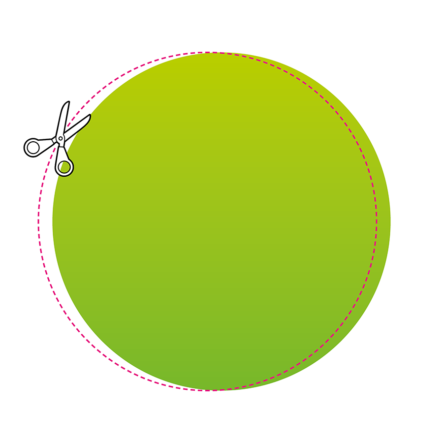 Blitzer, der beim Zuschneiden eines Bedruckstoffes entsteht