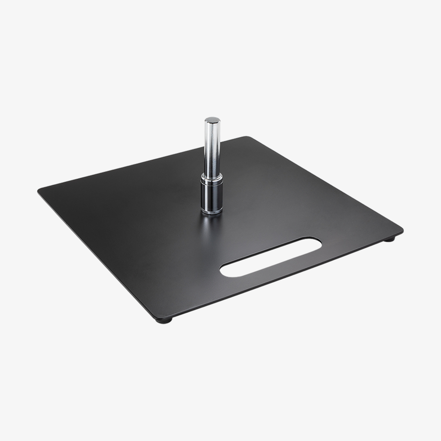 Robuste 5-kg-Bodenplatte für Beach- und Snowflags im Format 40 x 40 cm