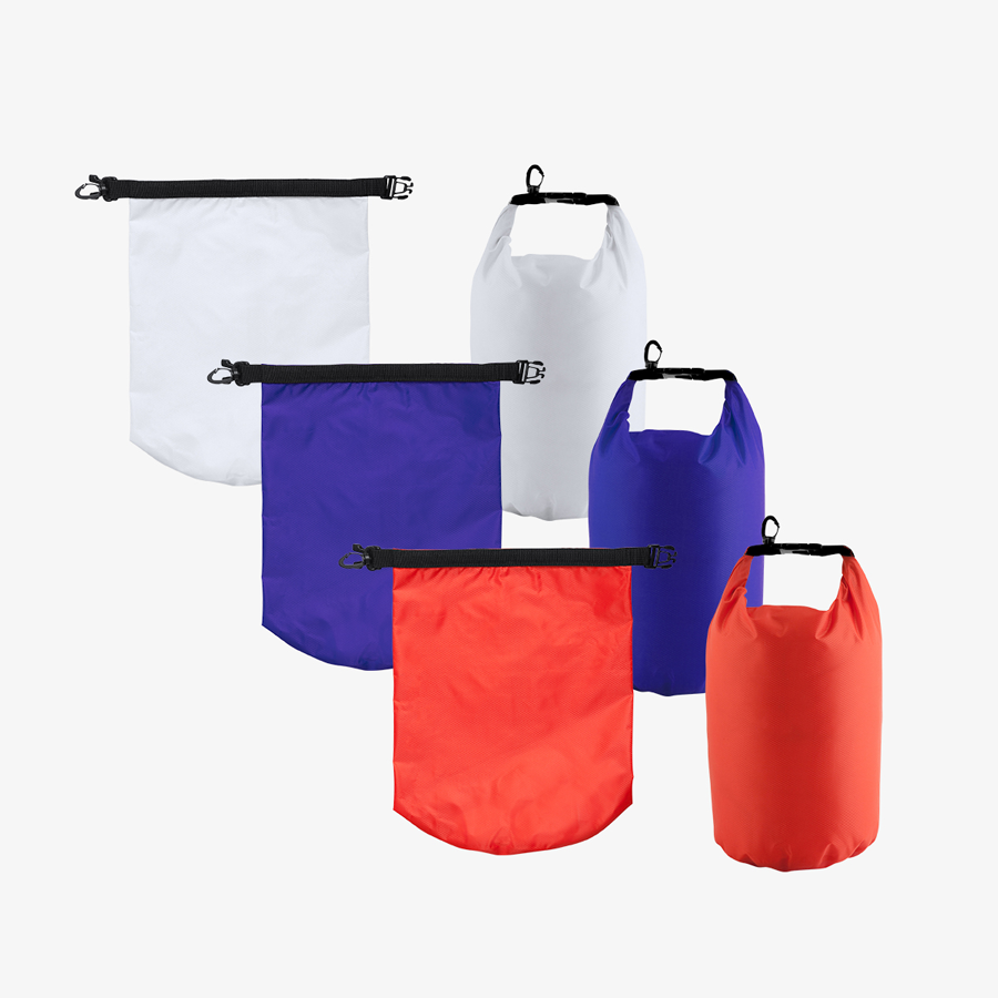 Wasserdichte Drybags (2,5 l Volumen) in mehreren Farben, unveredelt