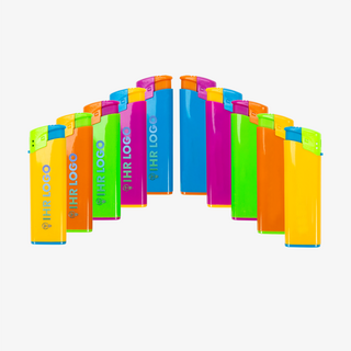 Elektro-Feuerzeuge farbiger Mix der Marke TOM mit 4/0-farbigem Druck
