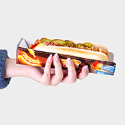 Hotdog-Verpackung mit Ihrem Logo