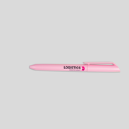 Edler Drehkugelschreiber Schaft bedruckt rosa