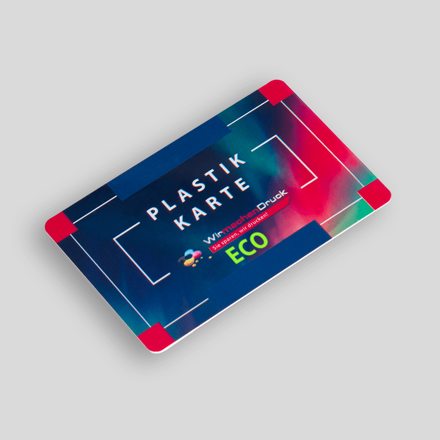 Individuell bedruckte ECO-Plastikkarte