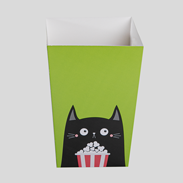 Individuell bedruckbare Popcorn-Schachtel