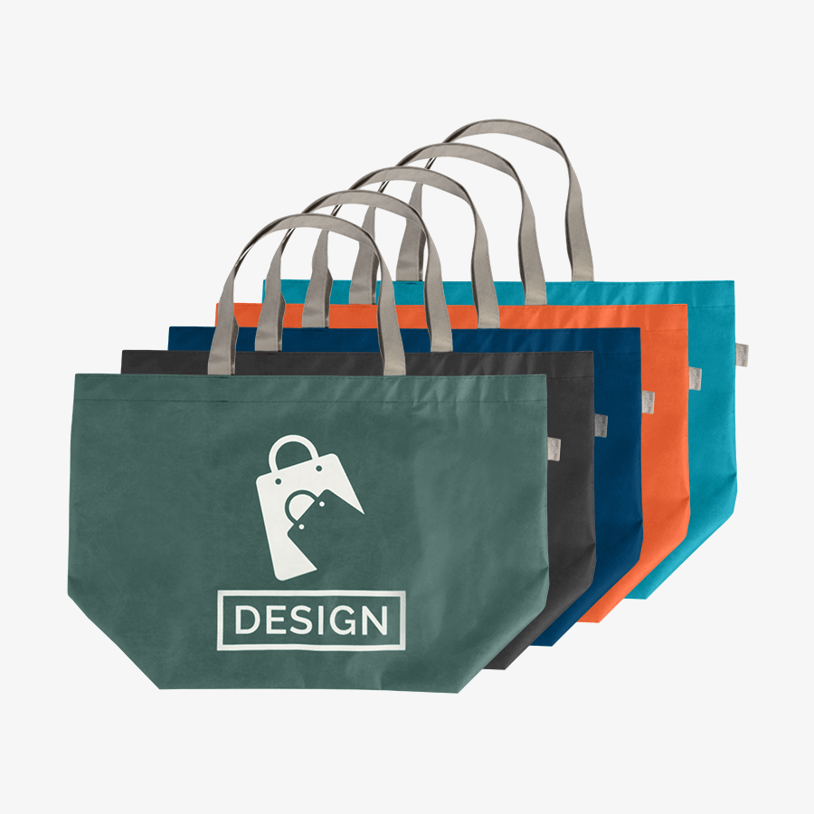 Verschiedenfarbige recycelte Non-Woven-Shopper mit einseitigem und einfarbigem Druck