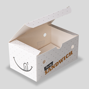 Snack-Verpackung mit Lüftungslöchern geöffnet