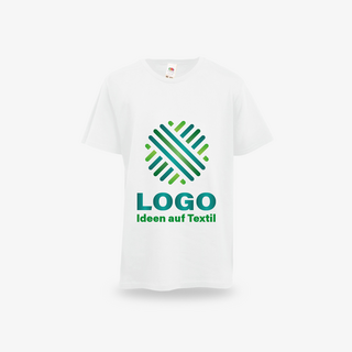 Weißes Premium-T-Shirt für Kinder von Fruit of the Loom