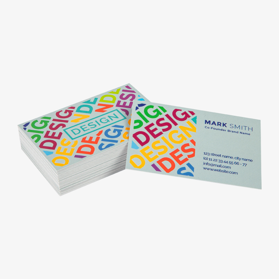 Hochwertige Visitenkarten (4/4-farbig) mit antimikrobiellem Schutzlack