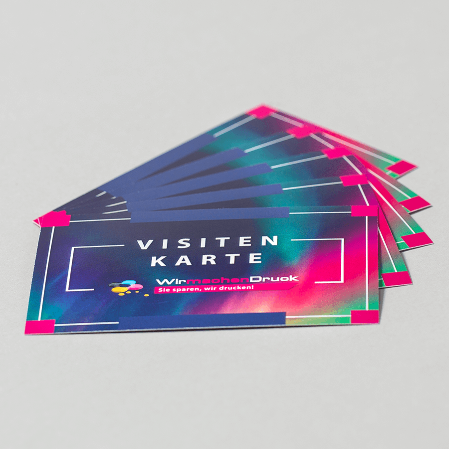 Exklusive Visitenkarten mit vollfarbigem Druck