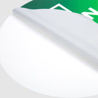 2D-Fahrzeugfolie (rund) bedruckt, mit Mattlaminat