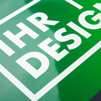 3D-Fahrzeugfolie Classic (rechteckig) bedruckt, mit Glanzlaminat