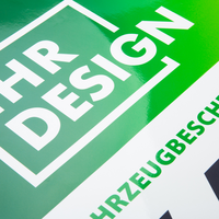 3D-Fahrzeugfolie Classic (rund) bedruckt, mit Glanzlaminat