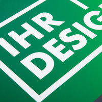 3D-Fahrzeugfolie Premium (rechteckig) bedruckt, mit Mattlaminat