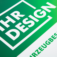 3D-Fahrzeugfolie Premium (oval) bedruckt, mit Mattlaminat