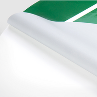 3D-Fahrzeugfolie Premium (oval) bedruckt, mit Glanzlaminat