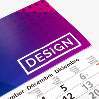 4-Monatskalender mit individuell bedrucktem Kopfteil (4/0-farbig), Kopfteil