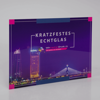 Platte, farbig bedruckt, rechteckig