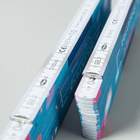 ADGA, hochwertiger 3-m-Holz-Zollstock, 4/4-farbig beidseitig bedruckt