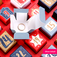 Adventskalender, farbig bedruckt, details