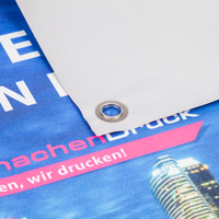  Banner, farbig bedruckt mit Ösen, liegend