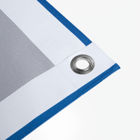 Banner, farbig bedruckt mit Saum und Ösen