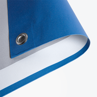 Banner, farbig bedruckt mit Saum und Ösen