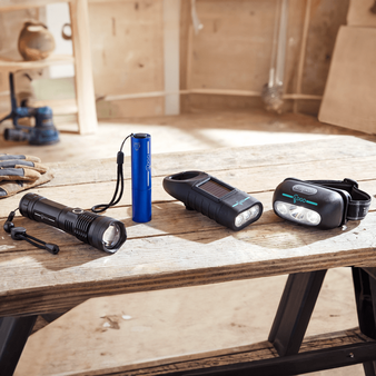 Akku Taschenlampe Aluminium