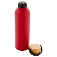 Aluminiumflasche mit Bambus-Tragedeckel unbedruckt
