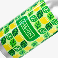 Aluminiumflasche mit Karabinerhaken bedruckt