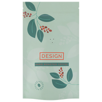 Aluminiumpapier-Standbodenbeutel 13 x 22 x 7 cm mit neutralem Boden und Ventil, 4-farbig bedruckt