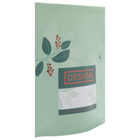 Aluminium-Standbodenbeutel 11 x 19 x 7 cm mit individuellem Boden und Ventil, 4-farbig bedruckt