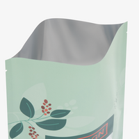 Aluminium-Standbodenbeutel 13 x 22 x 7 cm mit individuellem Boden, 4-farbig bedruckt