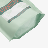 Aluminium-Standbodenbeutel 17 x 17 x 8 cm mit individuellem Boden und Ventil, 4-farbig bedruckt