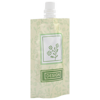 Aluminium-Standbodenbeutel 8 x 13 x 5 cm mit individuellem Boden und Ausgießer, 4-farbig bedruckt