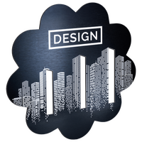 Aluminiumverbundplatte schwarz gebürstet, konturgefräst, 1-farbig weiß