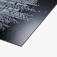 Oberfläche schwarz gebürstet