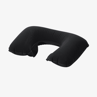 Aufblasbares Reise-Nackenkissen schwarz schräg