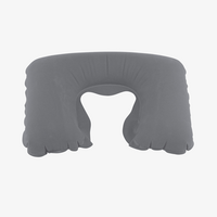 Aufblasbares Reise-Nackenkissen grau