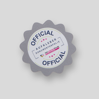 Aufkleber farbig bedruckt, rechteck, liegend 