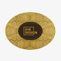 Aufkleber, bedruckt, Gold, Motiv