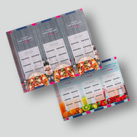 Aufsteller, farbig bedruckt, Details, liegend