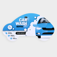 Flyer, farbig bedruckt, Auto Motiv