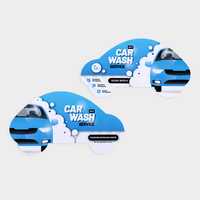 Flyer, farbig bedruckt, Auto Motiv